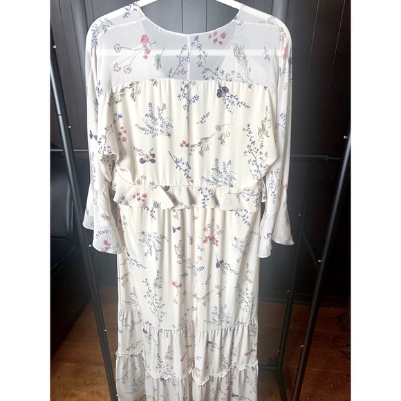100% SILK‼️ RACHEL ZOE Floral Maxi Dress, Size 6 - Picture 9 of 9